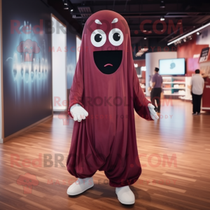 Maroon Ghost maskot drakt...