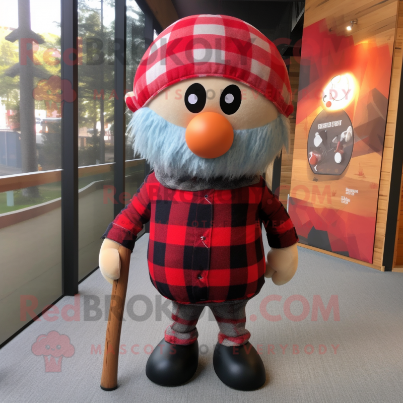 nan Human Cannon Ball mascot costume character dressed with a Flannel Shirt and Tie pins nan Human Cannon Ball mascot costume character dressed with a Flannel Shirt and Tie pins