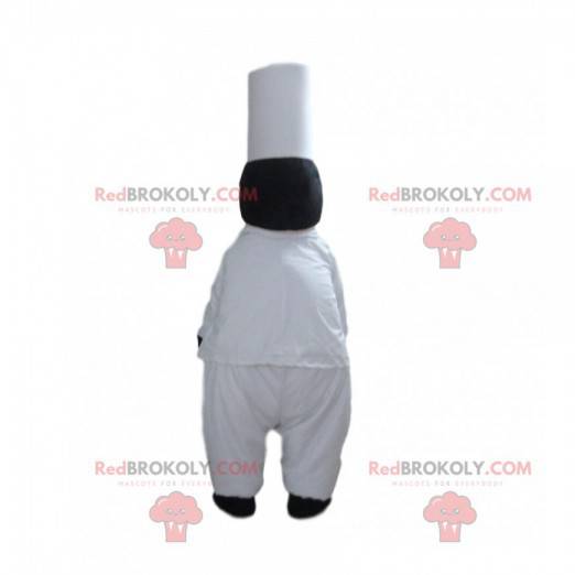 Chef-kok mascotte, restaurateur kostuum - Redbrokoly.com