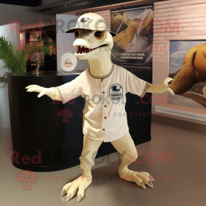 Cream Deinonychus maskot...