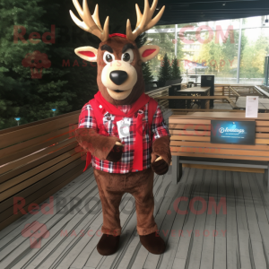 Red Deer mascotte kostuum...