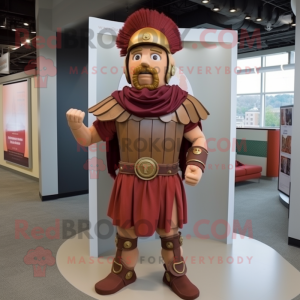 Brun romersk soldat maskot...