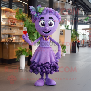 Lavendel Grape maskot...