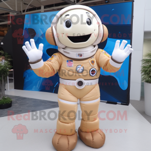 Beige astronaut mascotte...