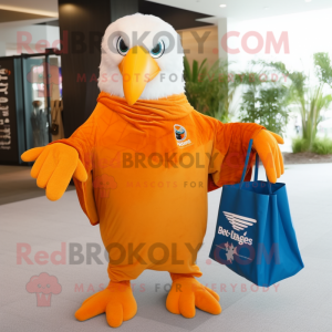 Orange Bald Eagle maskot...