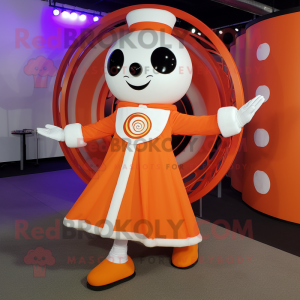 Orange Ring Master maskot...