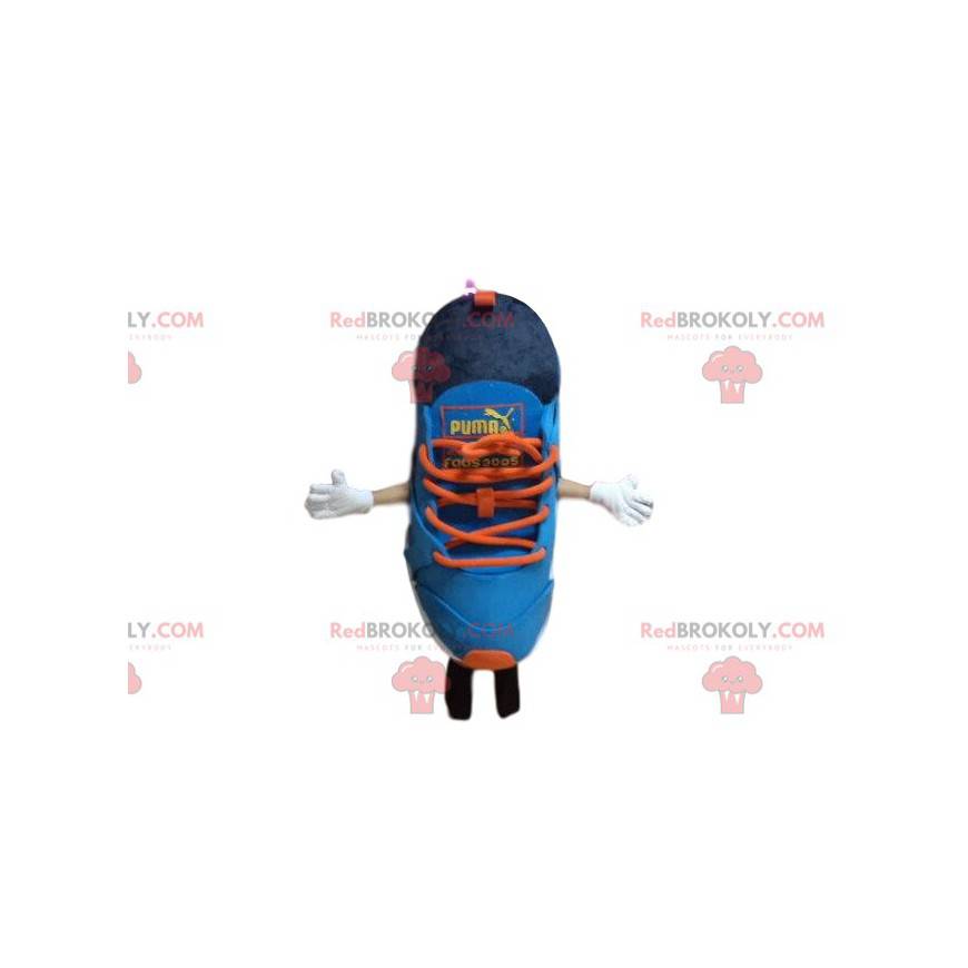 Puma Basketball Maskottchen, blau und orange, Schuhkostüm - Puma Basketball Maskottchen, blau und orange, Schuhkostüm -