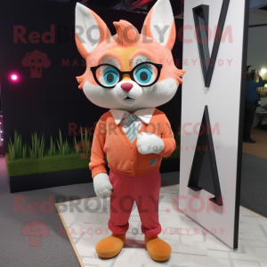 Peach Fox mascotte kostuum...