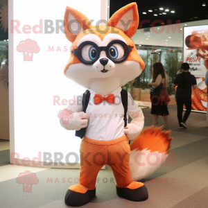 Peach Fox maskot kostume...