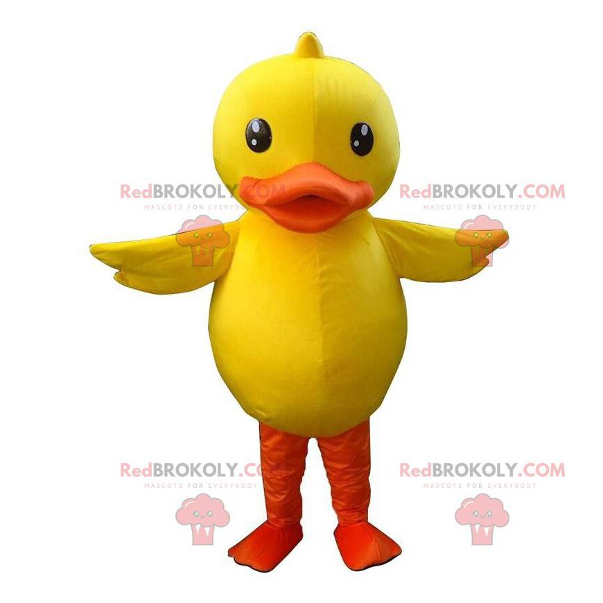 Stor gul och orange anka maskot, kanariefågel - Redbrokoly.com Stor gul och orange anka maskot, kanariefågel - Redbrokoly.com