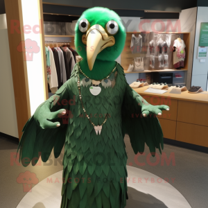 Green Vulture maskot drakt...