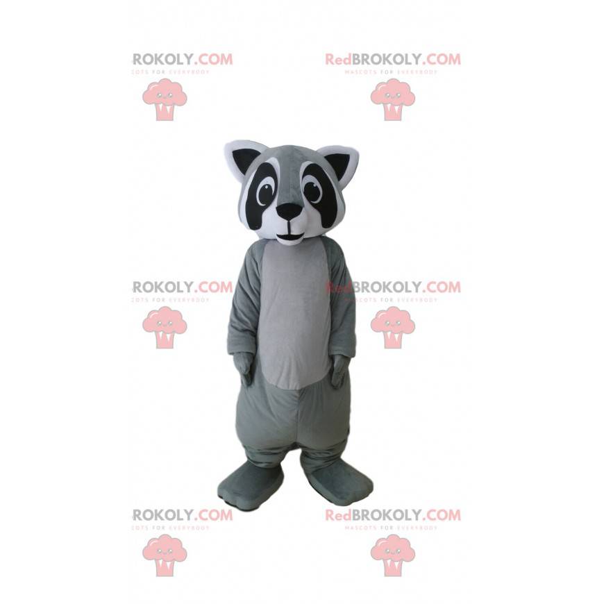 Mascota mapache, disfraz de turón, animal del bosque -