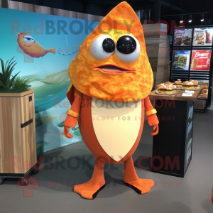 Postava maskota Orange Fish...