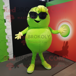 Lime Green Meatballs maskot...