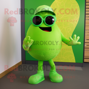 Lime Green Meatballs maskot...