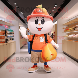 Peach Armband maskot kostym...