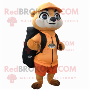 Peach Meerkat maskot...