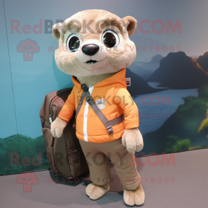 Peach Meerkat mascotte...