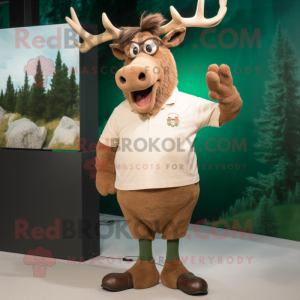 Cream Irish Elk mascotte...