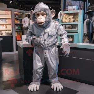 Silver Chimpansee mascotte...