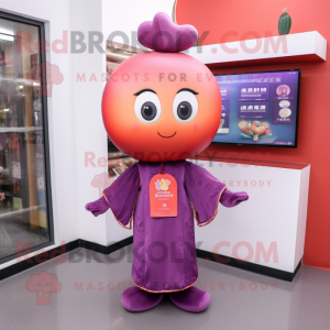  Plum mascotte kostuum...