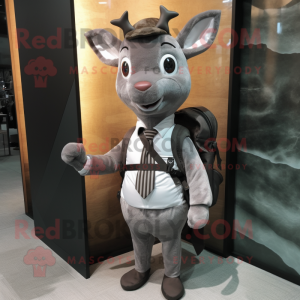 Gray Deer maskot kostume...