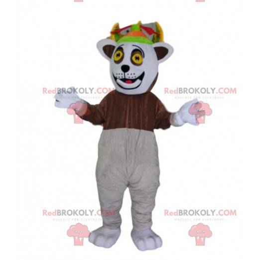 Mascot King Julian, famous lemur from the film Madagascar -