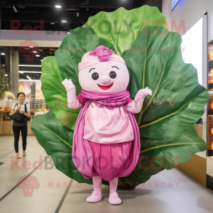 Pink Cabbage Leaf mascotte...