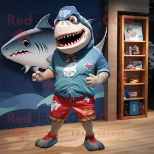  Megalodon mascotte kostuum...