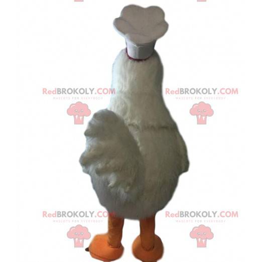Maskottchen Riesen weiße Henne, Auflauf Kostüm, Huhn -
