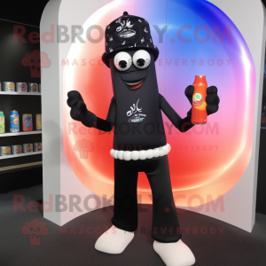 nan Soda Can mascot costume character dressed with a Yoga Pants and Hat pins