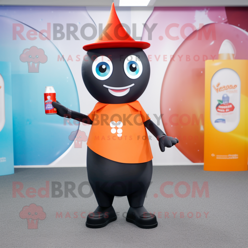 nan Soda Can mascot costume character dressed with a Yoga Pants and Hat pins