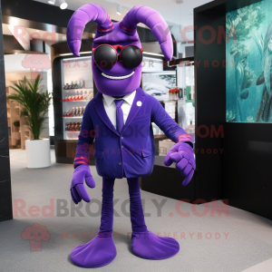 Purple Lobster mascotte...