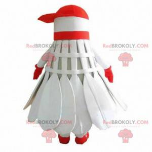 Mascotte del volano di badminton, costume sportivo -
