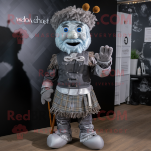 Sølv sækkepibe maskot...