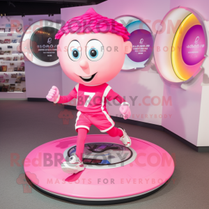 Pink Plate Spinner mascotte...