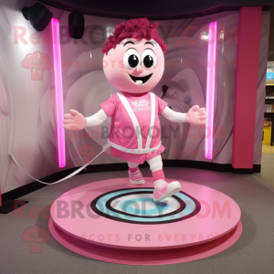 Pink Plate Spinner mascotte...