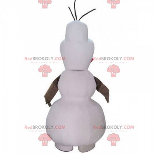Mascotte d'Olaf, célèbre bonhomme de neige de dessin animé -