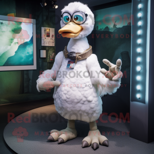 Witte Dodo Bird mascotte...