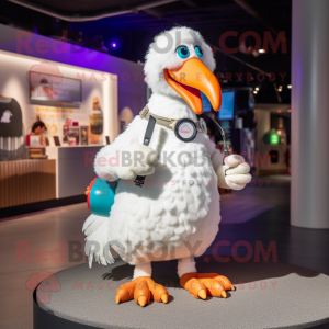 Witte Dodo Bird mascotte...