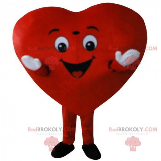 Maskot velké červené srdce, romantický kostým - Redbrokoly.com