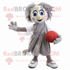 Grå Juggle maskot drakt...