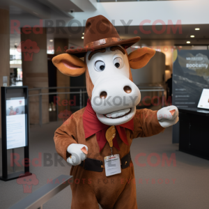 Rust Hereford Cow mascotte...