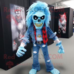 Sky Blue Undead maskot...