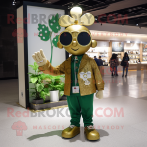 Gold Four Leaf Clover...