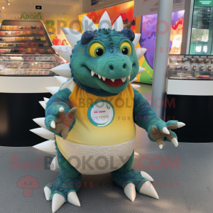  Stegosaurus maskot kostym...