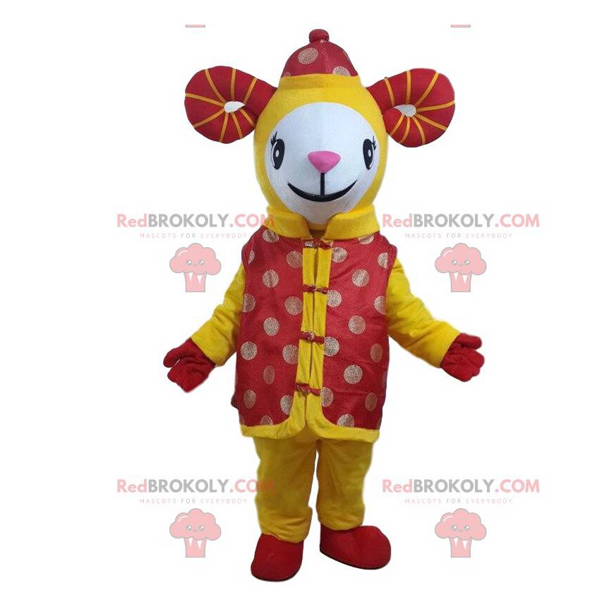 Maskot žluté kozy, kostým obří ovce - Redbrokoly.com