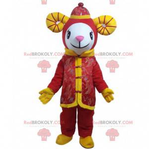 Mascotte rode geit, kostuum reusachtig schaap - Redbrokoly.com