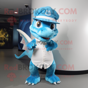 Sky Blue Dragon mascotte...