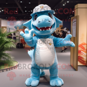 Sky Blue Dragon mascotte...